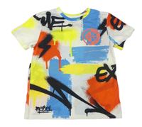 Smetanovo-farebné vzorované tričko Primark