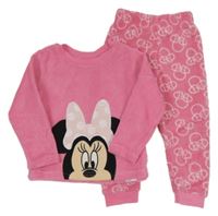 Růžové plyšové pyžamo s Minnie Primark