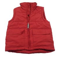 Vínová šušťáková zateplená vesta