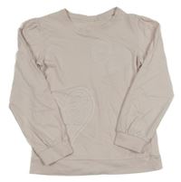 Světlerůžové lehké mikinotriko so srdiečkami