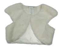 Biele kožušinové podšité bolerko