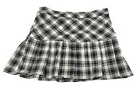 Čierno-biela kockovaná sukňa Page one young