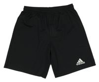 Čierne športové kraťasy s logom Adidas