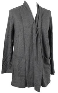 Dámský tmavošedý melírovaný svetrový cardigán Blind Date 