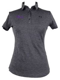 Dámské fialové melírované sportovní tričko s límečkem Under Armour 