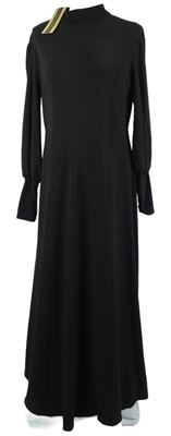 Nové - Dámské černé dlouhé šaty Ayse Melek 