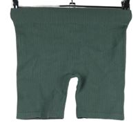 Dámské světlekhaki žebrované elastické kraťasy Primark 