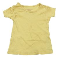 Žlté rebrované tričko PRIMARK