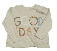 Nové- Světlebéžové triko s nápisem George