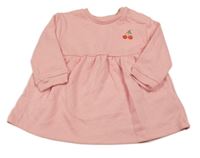 Světlerůžové teplákové šaty s třešničkami George