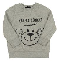 Svetlosivá mikina s opicou George