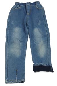 Modré podšité rifle 