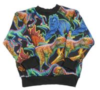 Tmavošedá mikina s dinosaury H&M