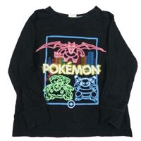 Čierne tričko s Pokémony Tu