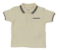 Smetanovo-modré polo tričko Primark