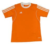 Neonově oranžové sportovní funkční tričko Adidas