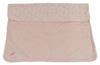 Svetloružová zamatová deka s 3D srdiečkami a Púem Disney