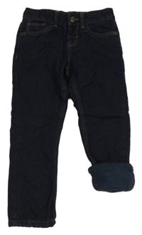 Tmavomodré zateplené slim rifle C&A