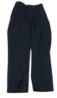 Tmavomodré kostkované společenské kalhoty Next