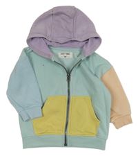 Světlemodro-barevná propínací mikina s kapucí Next