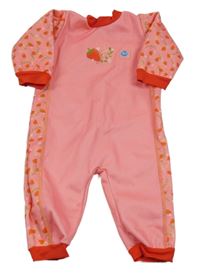 Růžový neoprenový overal s jahodami 