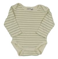 Smetanovo-zelené pruhované body Ergee