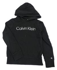 Černá mikina s kapucí Calvin Klein