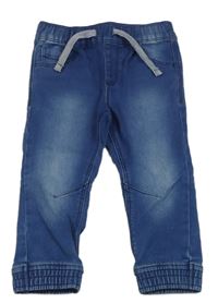 Modré teplákové cuff rifle  Denim Co. 