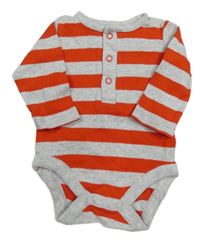 Červeno-sivé pruhované body Mothercare