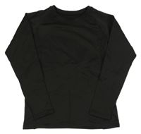 Čierne športové thermo tričko