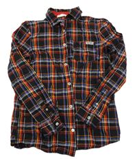 Černo-barevná kostkovaná košile H&M