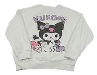 Bílá mikina s potiskem Kuromi C&A