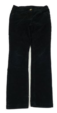 Černé manšestrové kalhoty Yigga