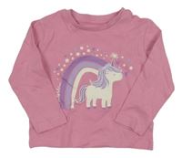 Ružové tričko s jednorožcom Primark