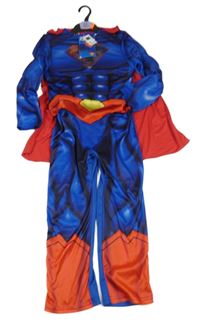 Nové - Kostým - Tmavomodro-červený overal + plášť - Superman Dunnes