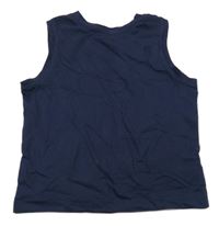 Tmavomodré tielko s palmou F&F