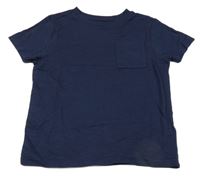 Tmavomodré tričko s vreckom F&F