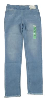 Nové - světlemodré MID RISE riflové džegíny ošoupaného vzhledu Denim Co.