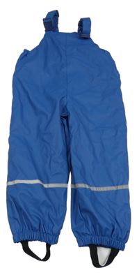 Modré nepromokavé laclové podšité kalhoty Kiki&Koko