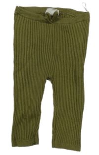 Khaki žebrované kamaše s mašličkou C&A