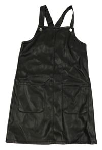 Čierne koženkové šaty PRIMARK