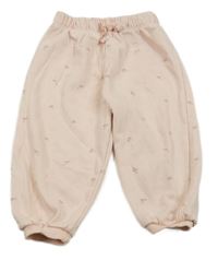 Světlerůžové tepláky s kytičkami George