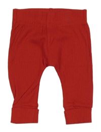 Červené rebrované turecké tepláky PRIMARK