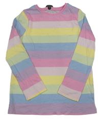 Nové - farebné pruhované tričko F&F