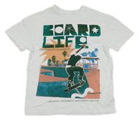 Bílé tričko se skateboardistou F&F