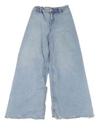 Světlemodré wide leg rifle Zara