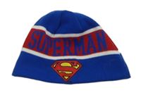 Modro-červeno-bílá oboustranná čepice - Superman x Batman