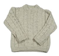 Béžový vzorovaný sveter zn. Primark