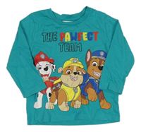 Modrozelené triko s Paw Patrol Nickelodeon