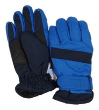 Modro-tmavomodré šusťákové zimní palcové funkční rukavice Crivit